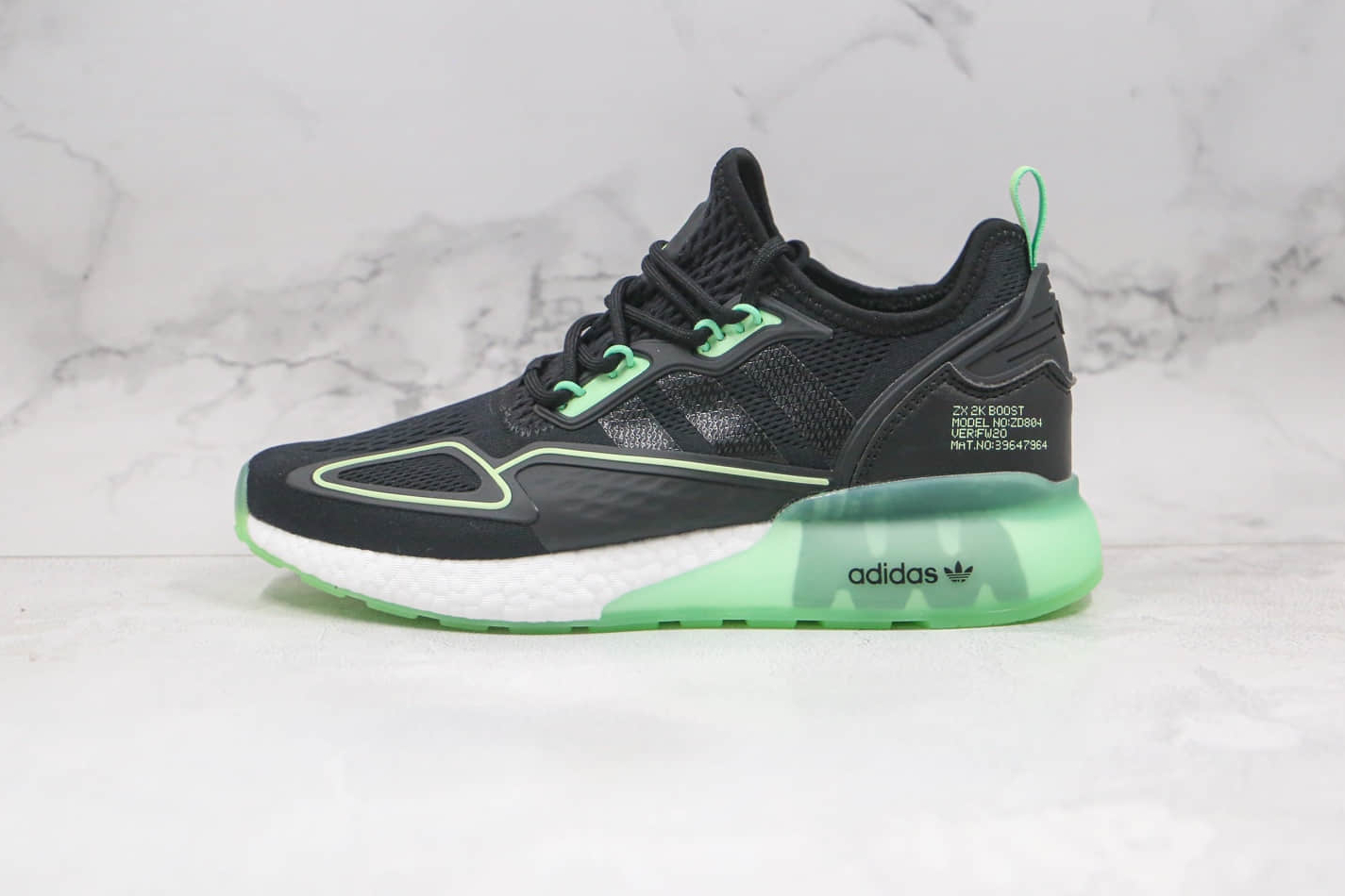 Adidas Originals ZX 2K Boost 'Black Green White' H67935 - Limited Edition Sneakers