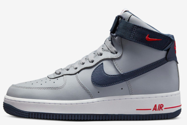 Nike Air Force 1 High Wolf Grey/College Navy-University Red-White DZ7338-001 - Shop Now!