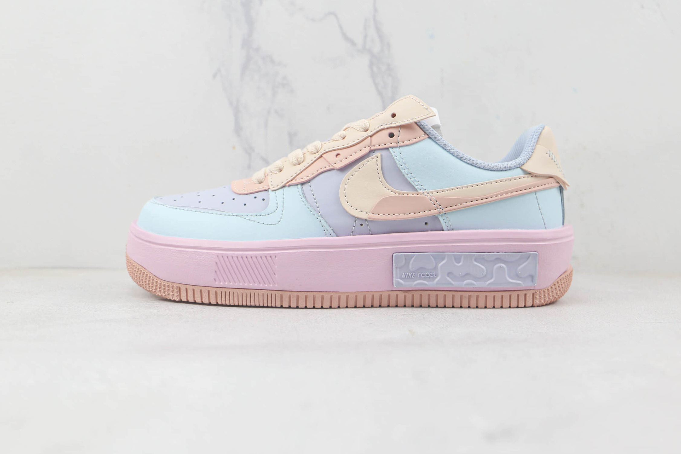 Nike Air Force 1 Fontanka Low Pink Blue Purple CW6688-608 - Stylish and Vibrant Women's Sneakers