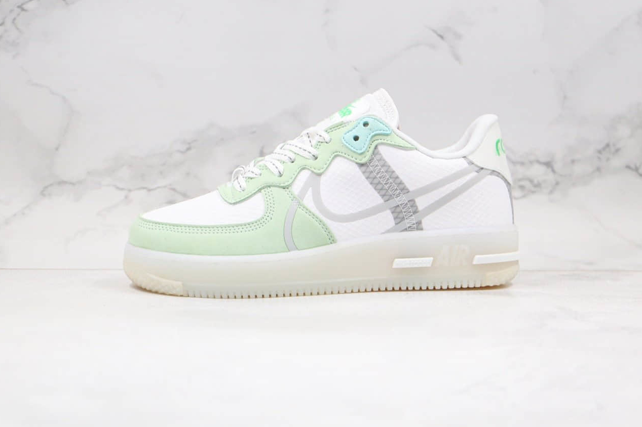 Nike Air Force 1 React QS White Mint Green CQ8879-111 - Stylish and Comfy Sneakers