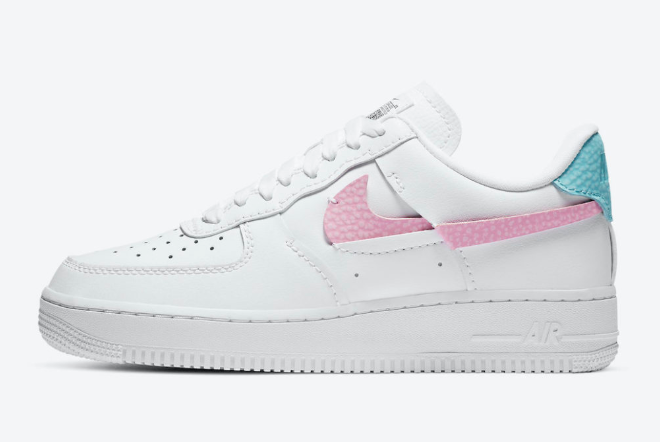 Women's Nike Air Force 1 LXX White/Pink Rise-Bleached Aqua - Shop Now!