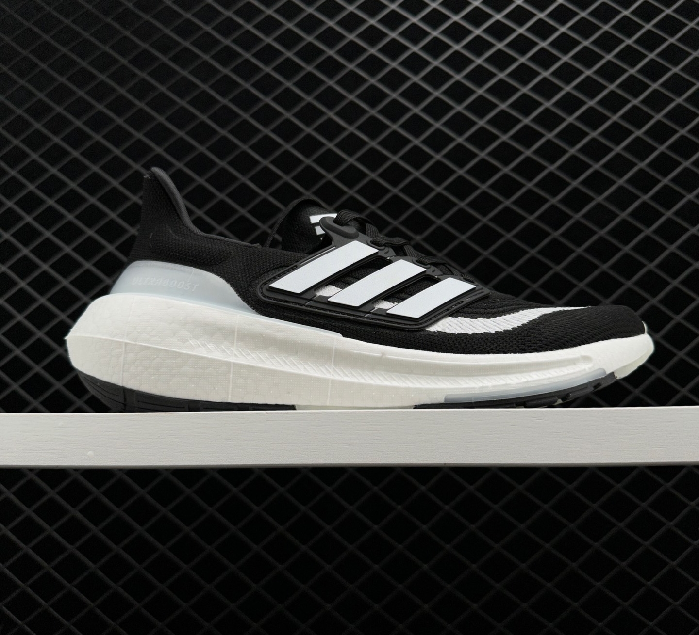 Adidas UltraBoost Light Running Shoes Core Black White - HQ6340