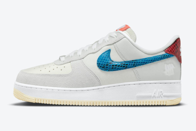 Undefeated x Nike Air Force 1 Low '5 On It' Grey Fog/Imperial Blue DM8461-001 - Exclusive Collaboration