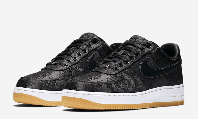 Nike Fragment Design x CLOT x Air Force 1 'Black Silk' CZ3986-001 - Limited Edition Collaboration Sneakers