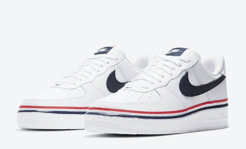 Nike Air Force 1 Low 'USA White' CJ1377-100: Classic Style with American Flair