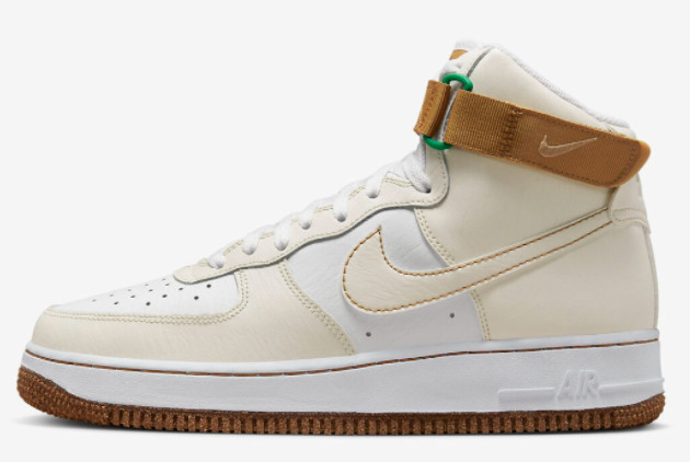Nike Air Force 1 High Inspected By Swoosh - Phantom/White-Gold DX4980