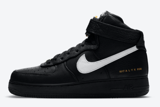 Alyx x Nike Air Force 1 High Black/White-Metallic Gold CQ4018-002: Elevated Style and Metallic Accents