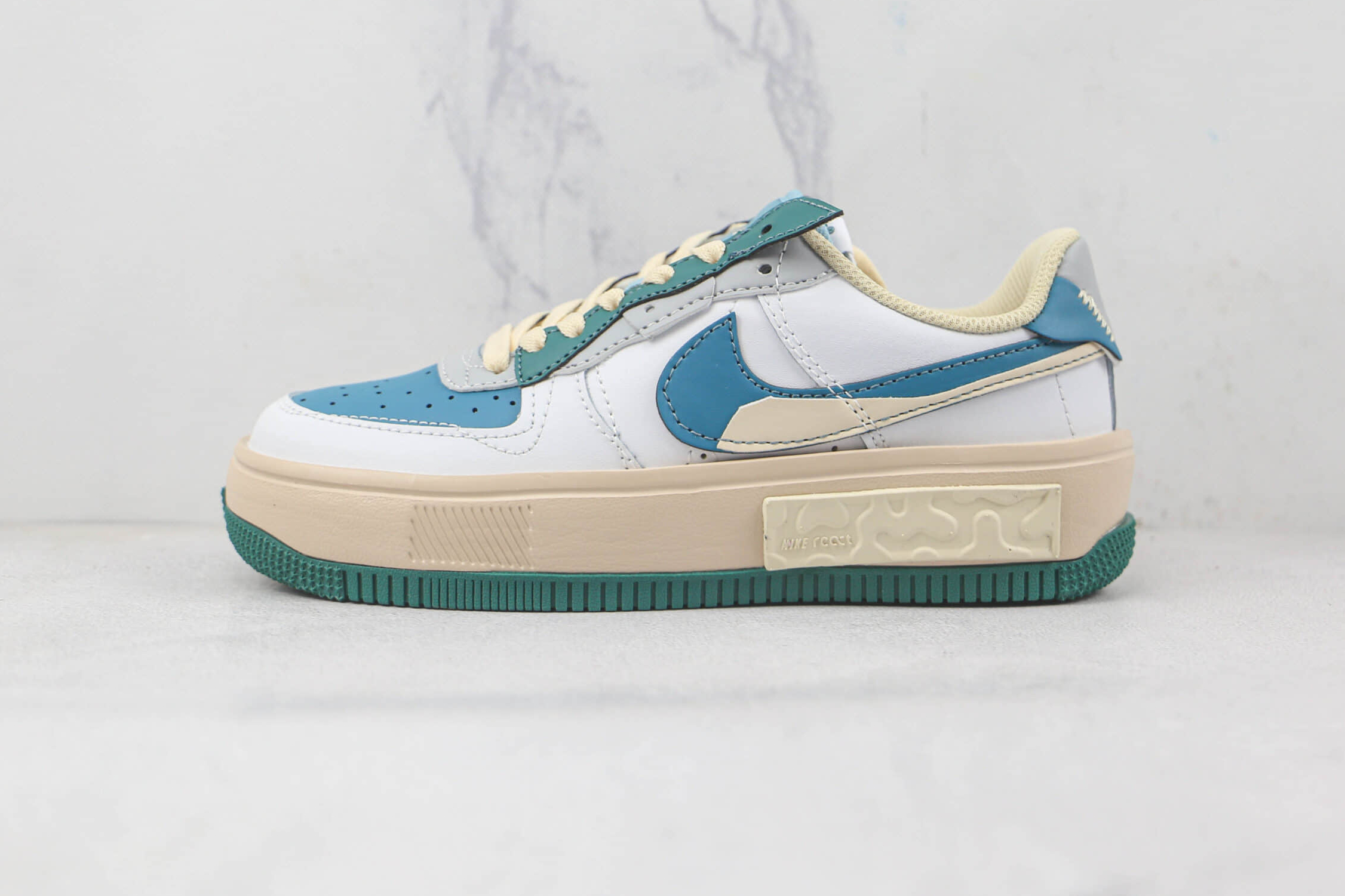 Nike Air Force 1 Fontanka Navy Blue Green Grey CW6688-604 - Stylish and Functional Sneakers for Men