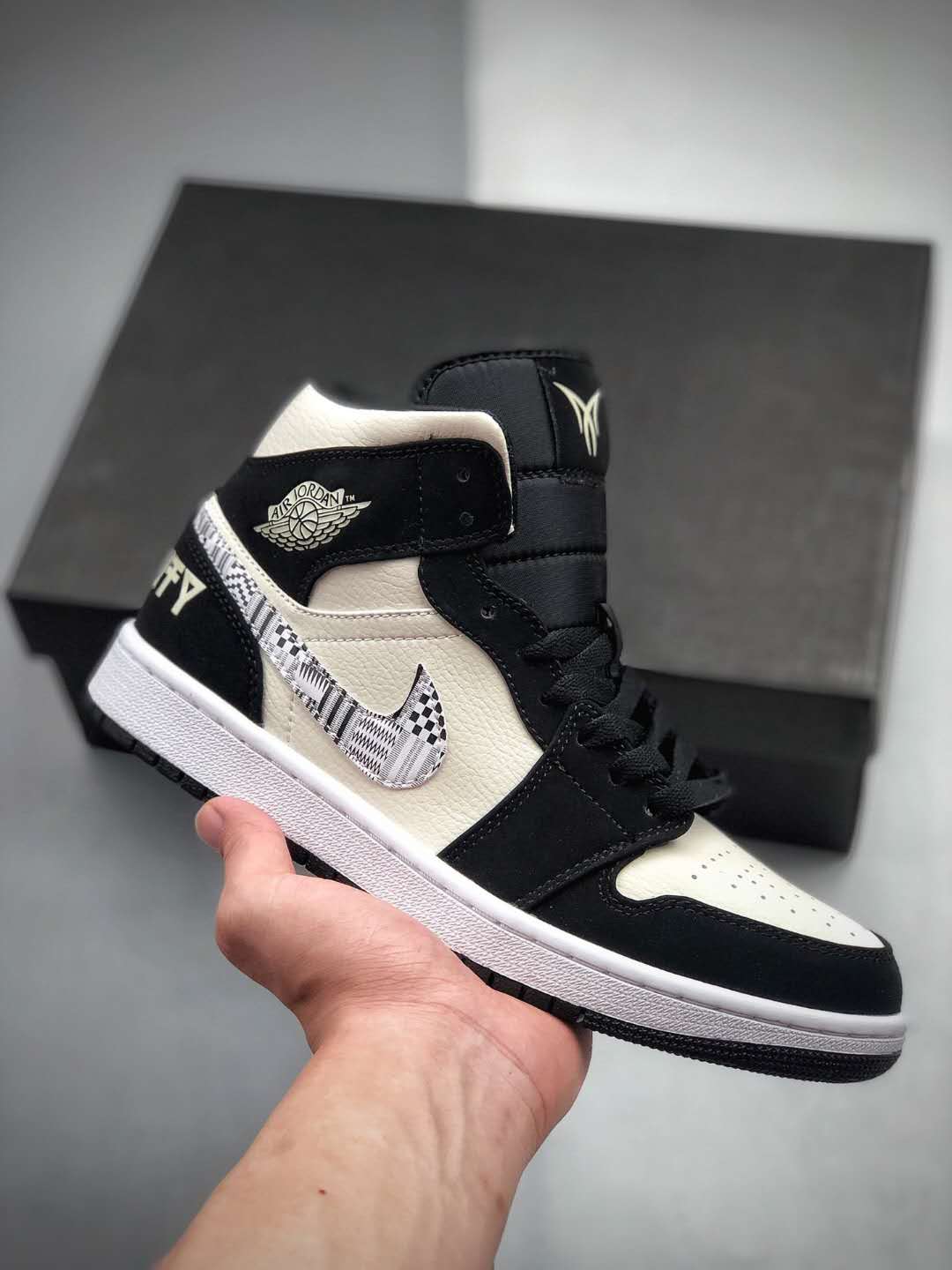 Air Jordan 1 Mid Melo SE 'Equality' 852542-010 - Stylish and Symbolic Sneakers