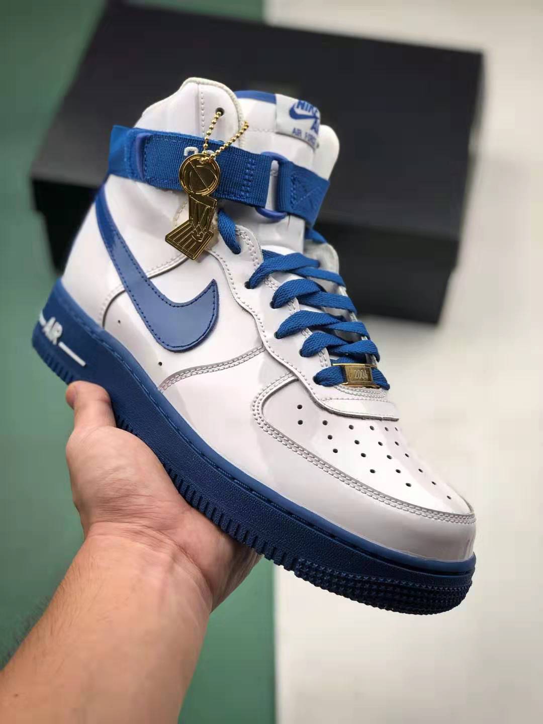 Nike Air Force 1 High Sheed Think 16 Rude Awakening White Blue AQ4229-100