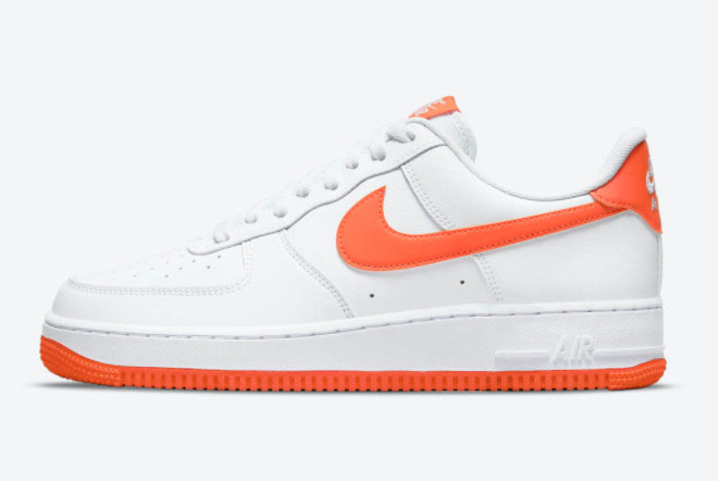 Nike Air Force 1 Low White Orange DC2911-101 - Stylish and Iconic Sneakers for Men