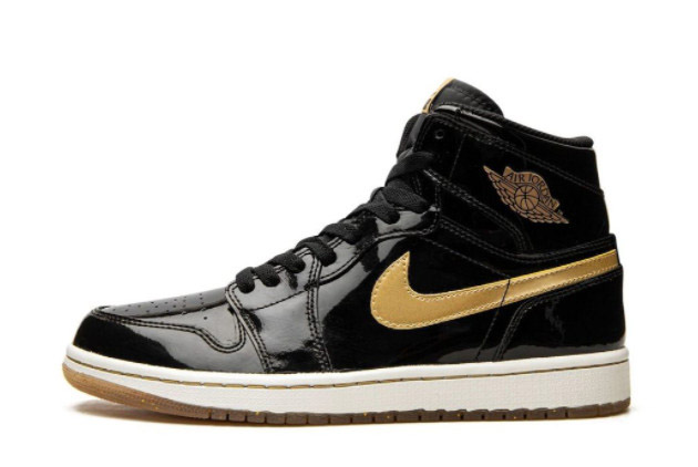 Air Jordan 1 High OG 'Black and Gold' Black/Metallic Gold-White 555088-019 - Stylish and Classic Shoes