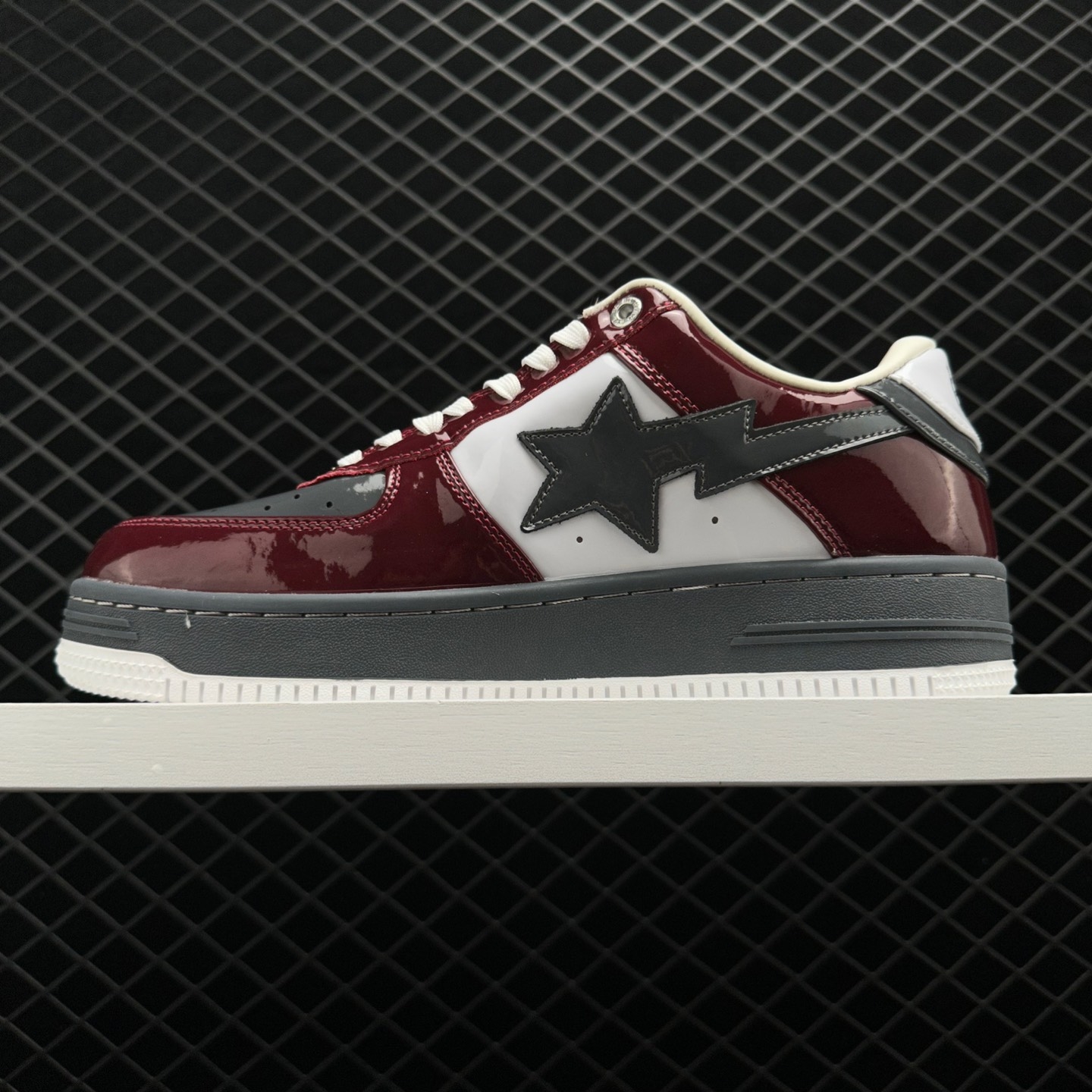 A BATHING APE Bape Sta Wine Red White 1I80-191-006-WRG - Limited Edition Sneakers