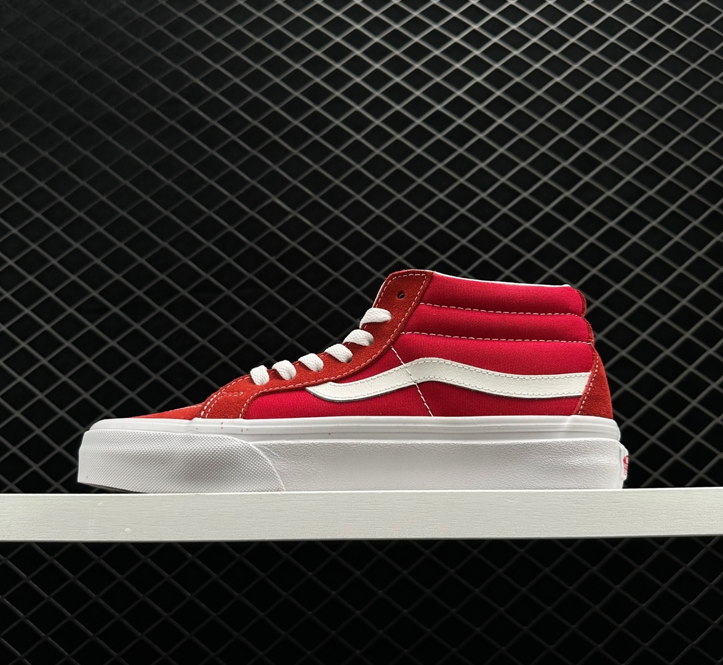 Vans SK8-Mid Mid-Top Skate Shoes Red Unisex - Buy Online Now!