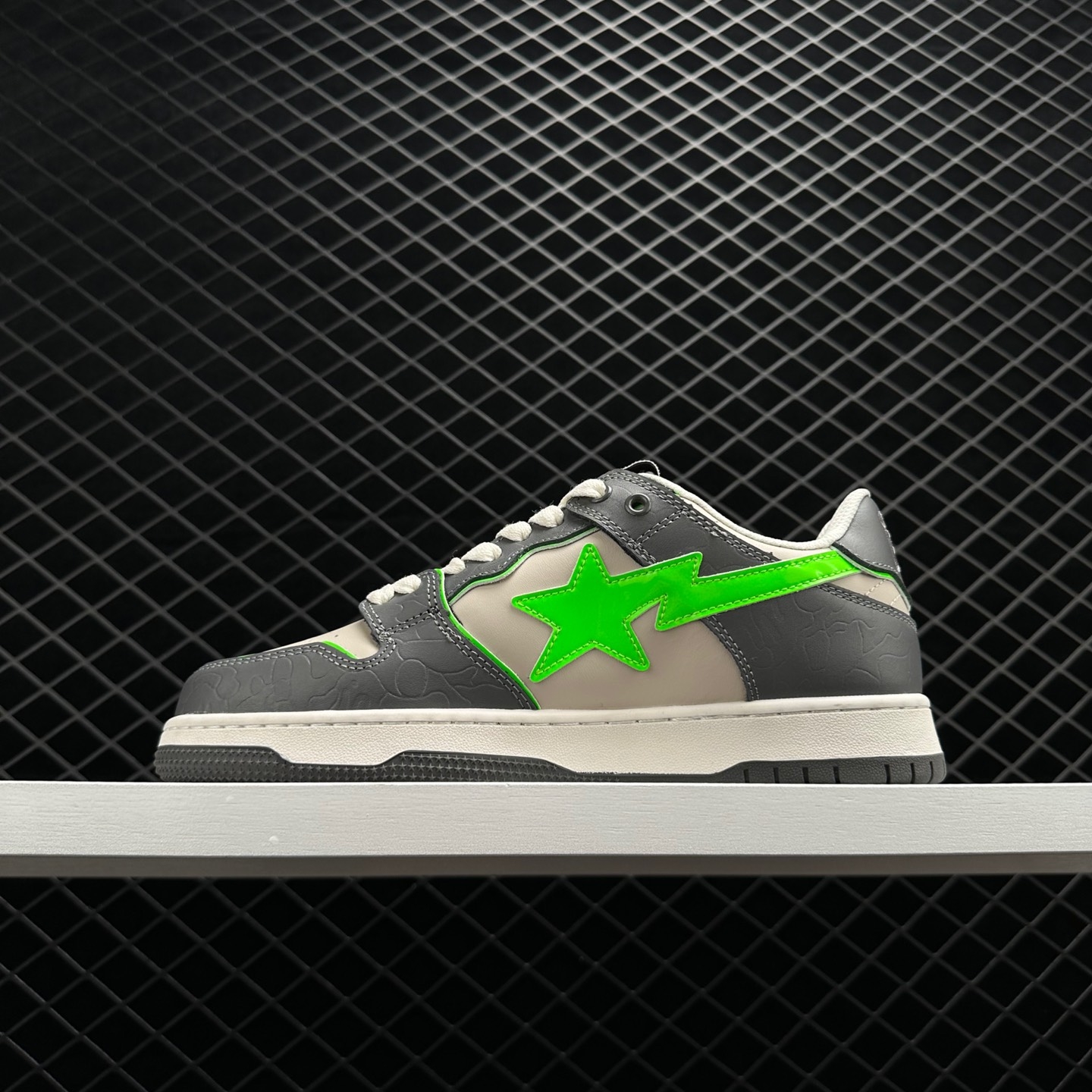 A Bathing Ape Bape SK8 Sta Grey Green - Stylish and Trendy Sneakers