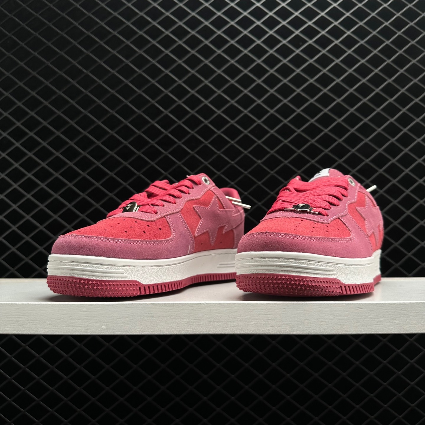 A Bathing Ape Bape Sta Pink Suede - Striking Sneakers for Street Style.