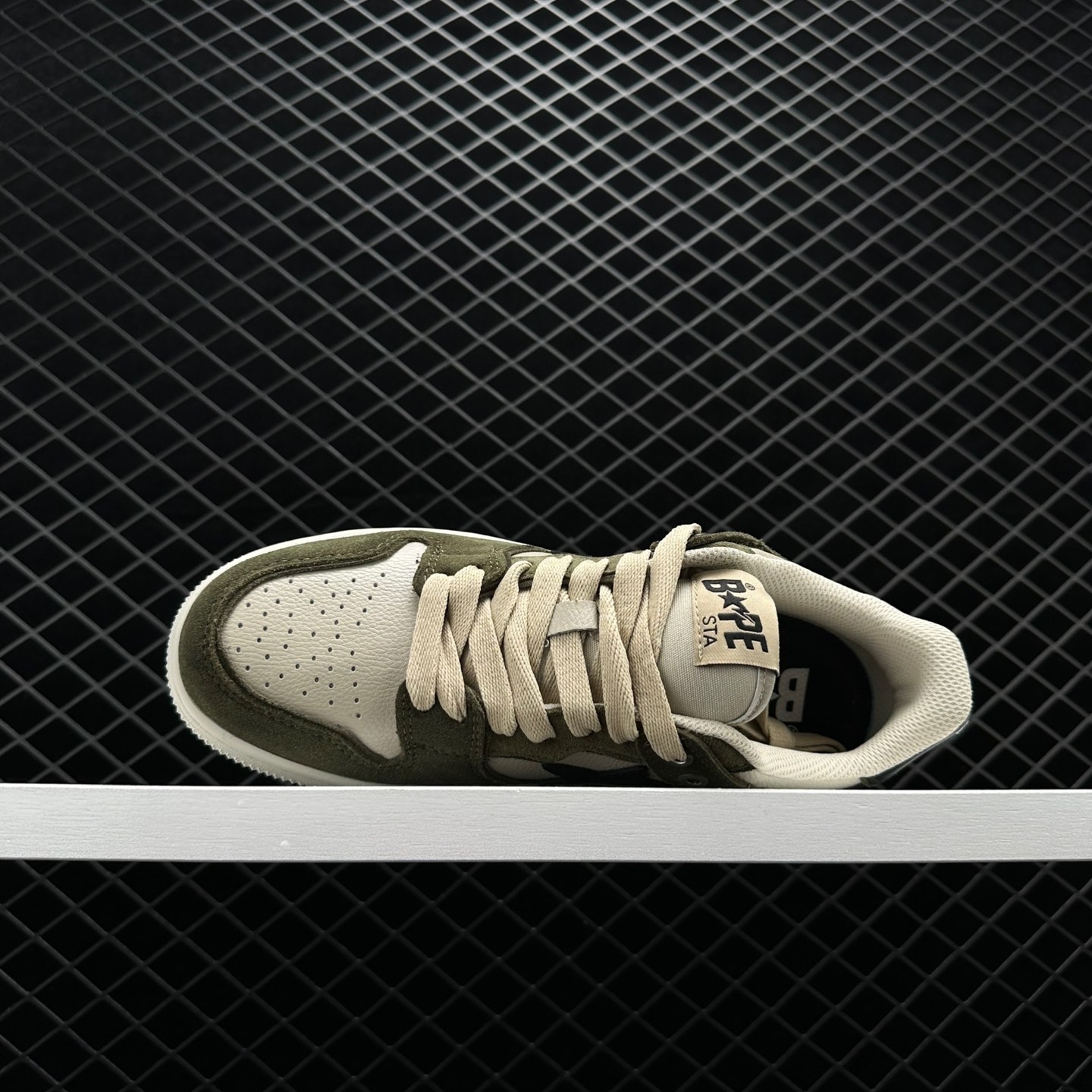 Shop the A Bathing Ape Bape SK8 Sta Olive Darb Sneakers