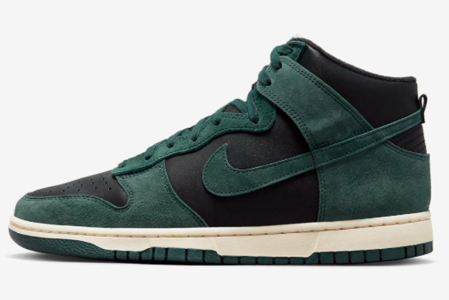 Nike Dunk High Premium 'Faded Spruce' Black/Faded Spruce-Light Cream DQ7679-002 - Shop Now!