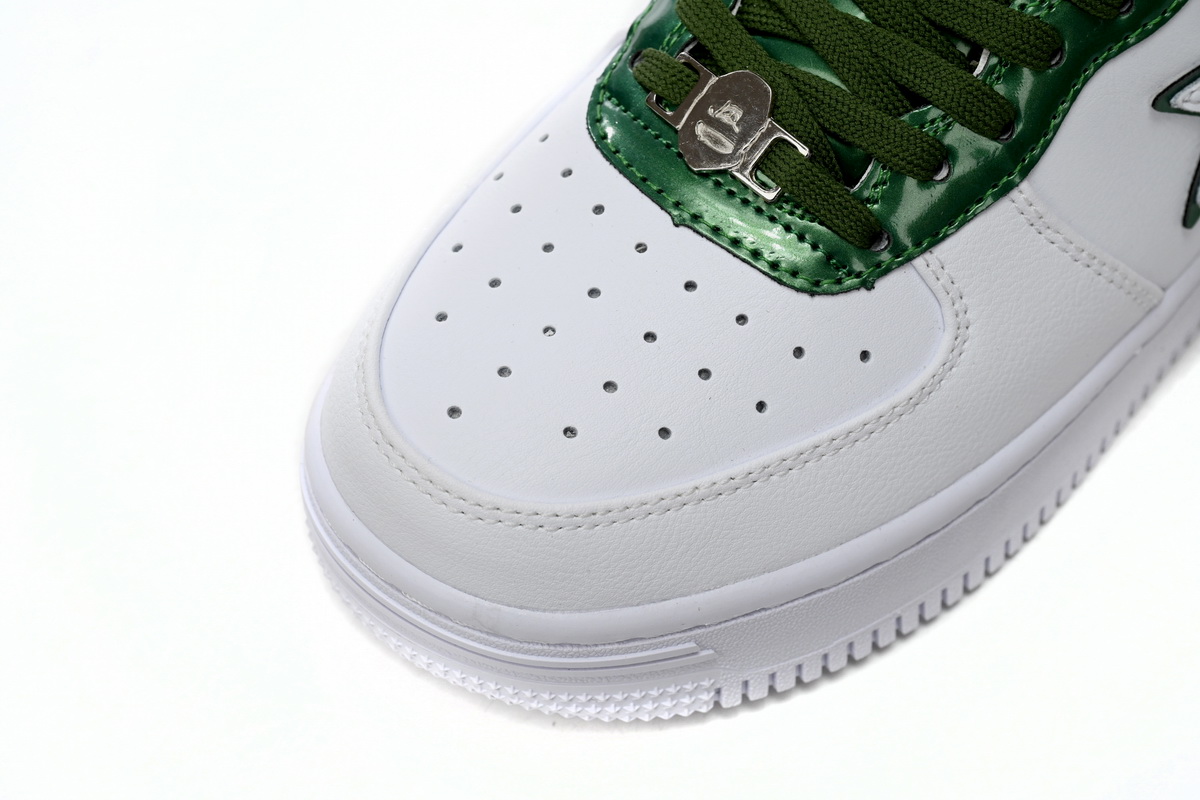 A Bathing Ape Bape Sta Patent Leather White Green 1J30-191-017 | 80 max characters | SEO Title