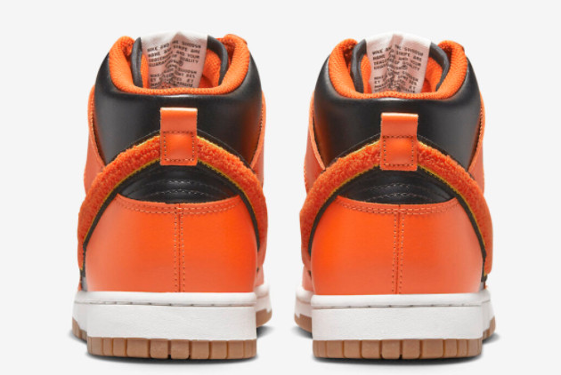 Nike Dunk High University 'Chenille Swoosh' Orange/Black DR8805-002 - Exclusive Release