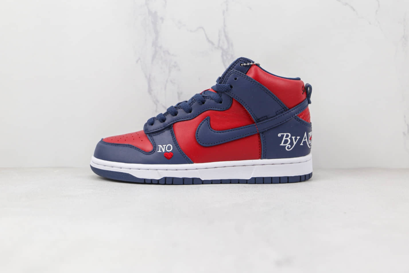 Nike Supreme x Dunk High SB 'By Any Means - Red Navy' DN3741-600 - Limited Edition Sneakers