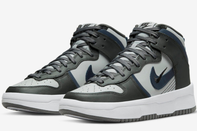 Nike Dunk High Up 'Iron Grey' Iron Grey/Black-Grey Fog-Midnight Navy DH3718-002 - Premium Athletic Shoes