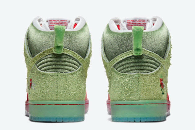 Nike SB Dunk High 'Strawberry Cough' Red/Spinach Green CW7093-600