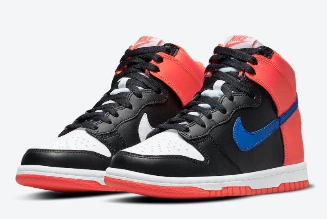 Nike Dunk High GS Black Orange Blue DB2179-001 - Stylish and vibrant sneakers for youth