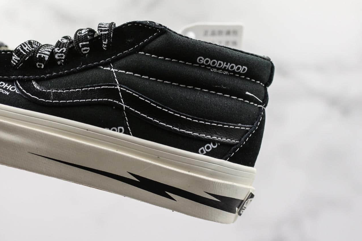 Vans Goodhood x Vault OG Sk8-Mid LX Retro Sneakers - Black White - VN0A3ZCDRJZ