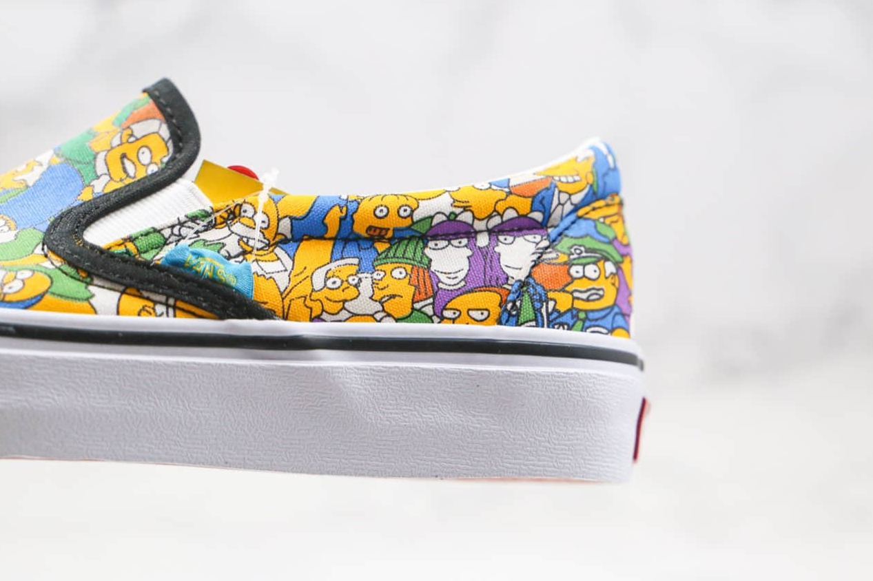 Vans The Simpsons x ComfyCush Slip-On 'Springfield' VN0A3WMD1TJ - Limited Edition Sneakers