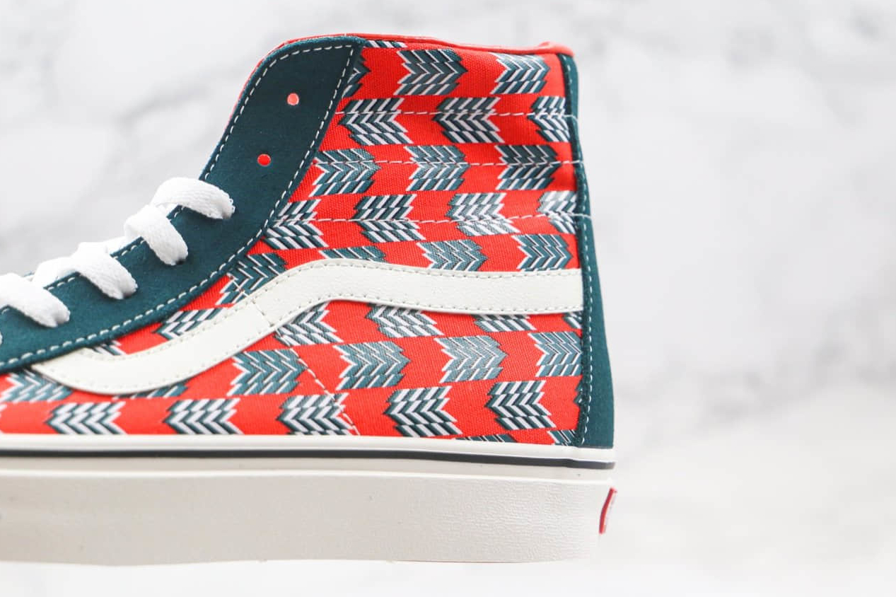 Vans Mod Checkerboard SK8-Hi 138 Decon Sf 'Red Blue' - Stylish and Versatile Skate Shoes