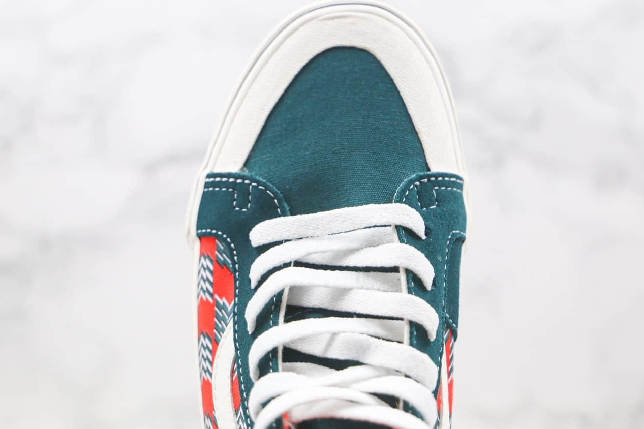 Vans Mod Checkerboard SK8-Hi 138 Decon Sf 'Red Blue' - Stylish and Versatile Skate Shoes