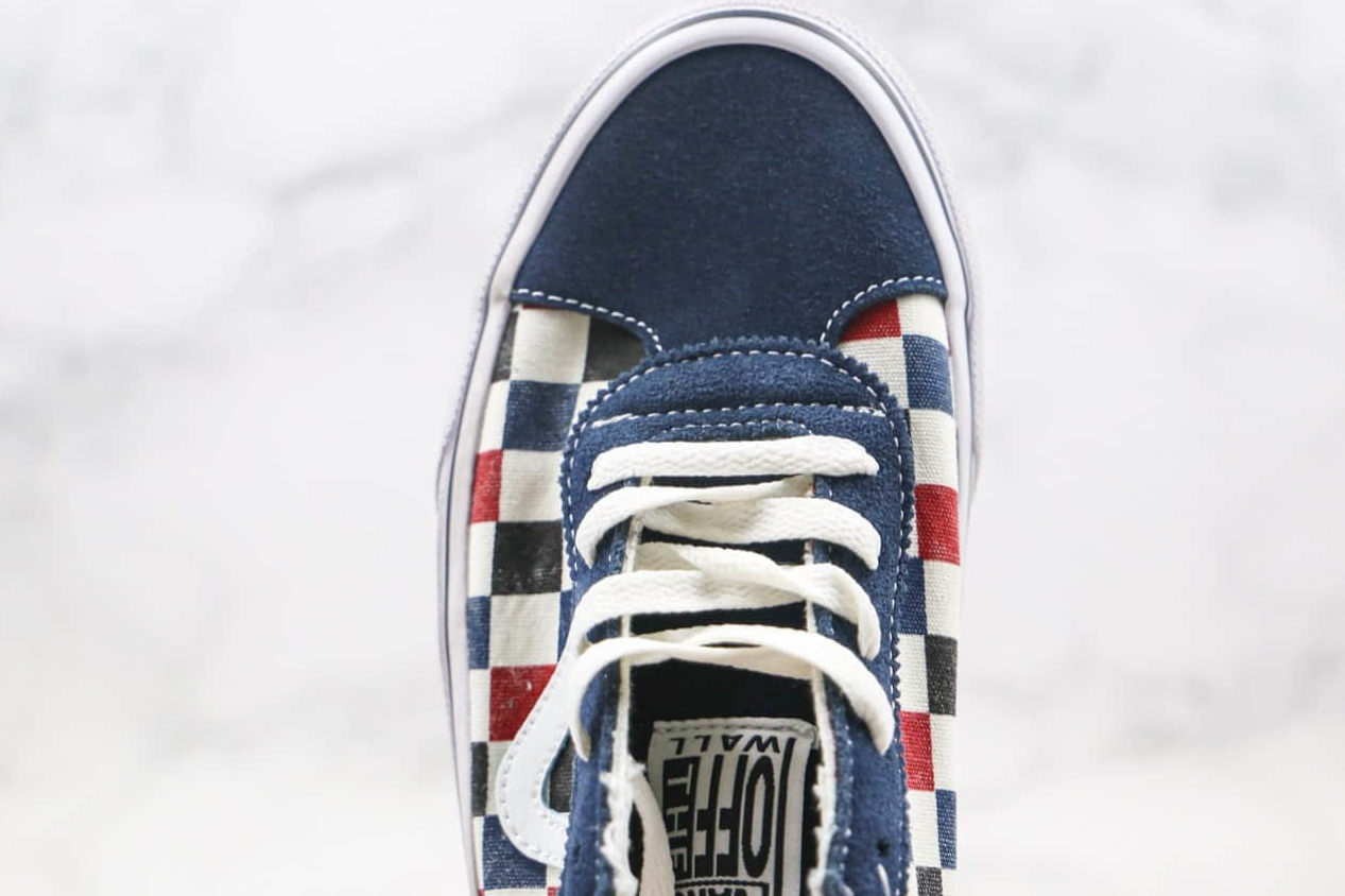 Vans Sport Blue Red Grid Unisex 'Blue Red' VN0A4BU6WO2 - Stylish and Versatile Footwear for All