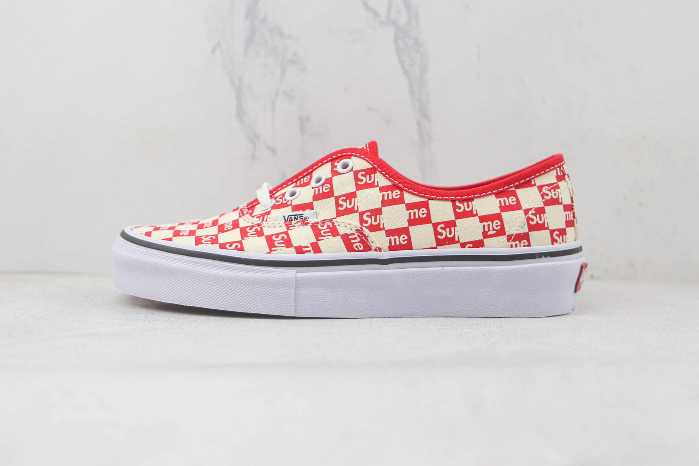 Vans Supreme x Authentic Pro Checkered Red VN000Q0DJLY