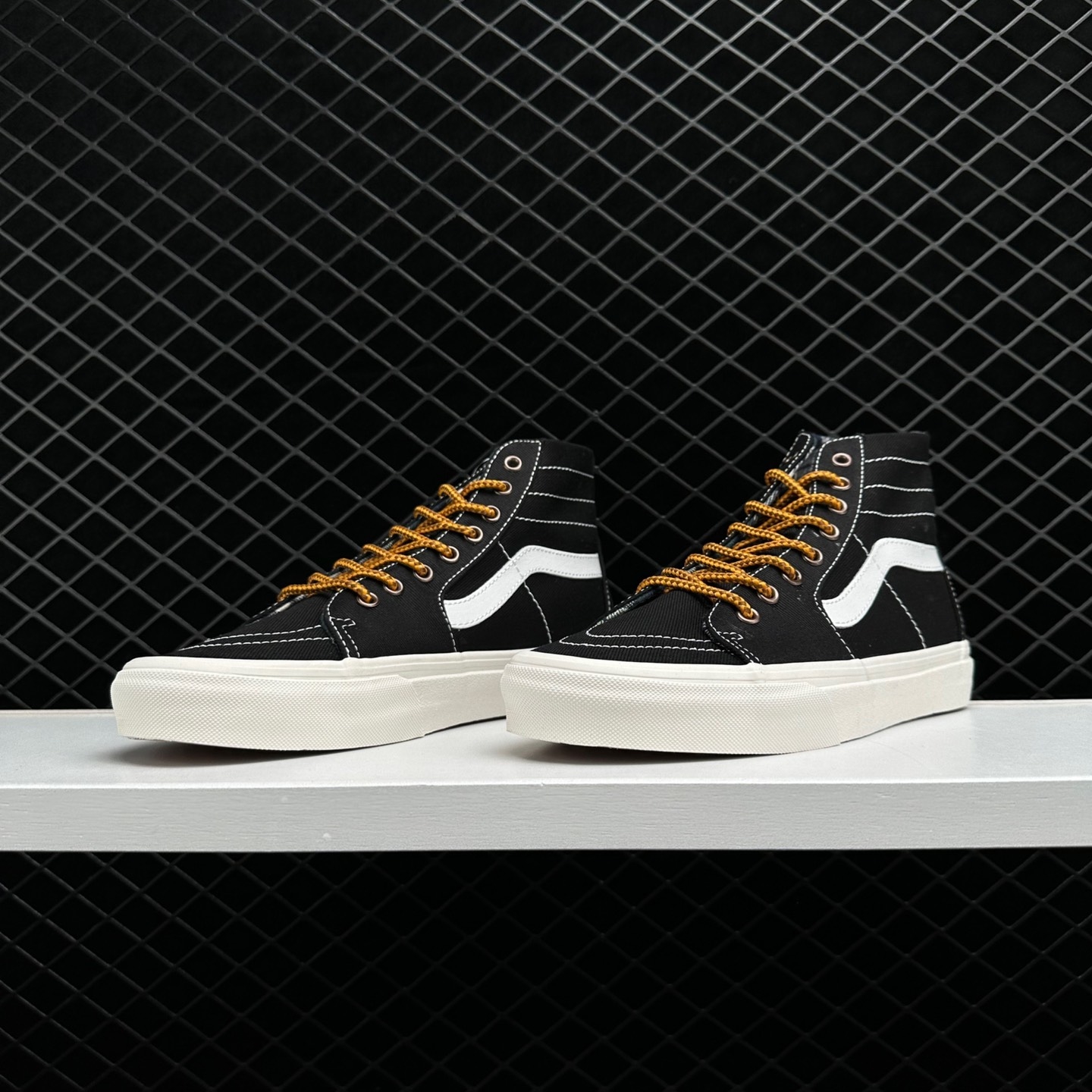 Vans SK8-HI Ca Throwback 'Black Yellow' - Retro Style Sneaker