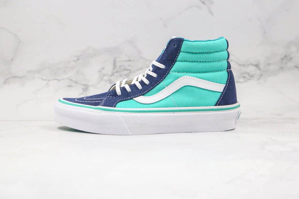 Vans SK8-Mid Reissue Black-Green 'Blue Green' Sneakers - Limited Edition