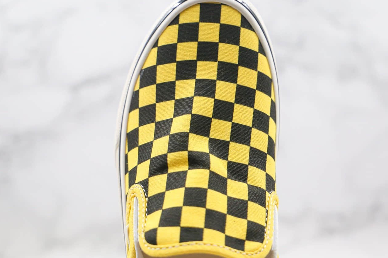 Vans UA Classic Slip-On 9 'Neon Yellow Check' - Stand Out with Bold Style