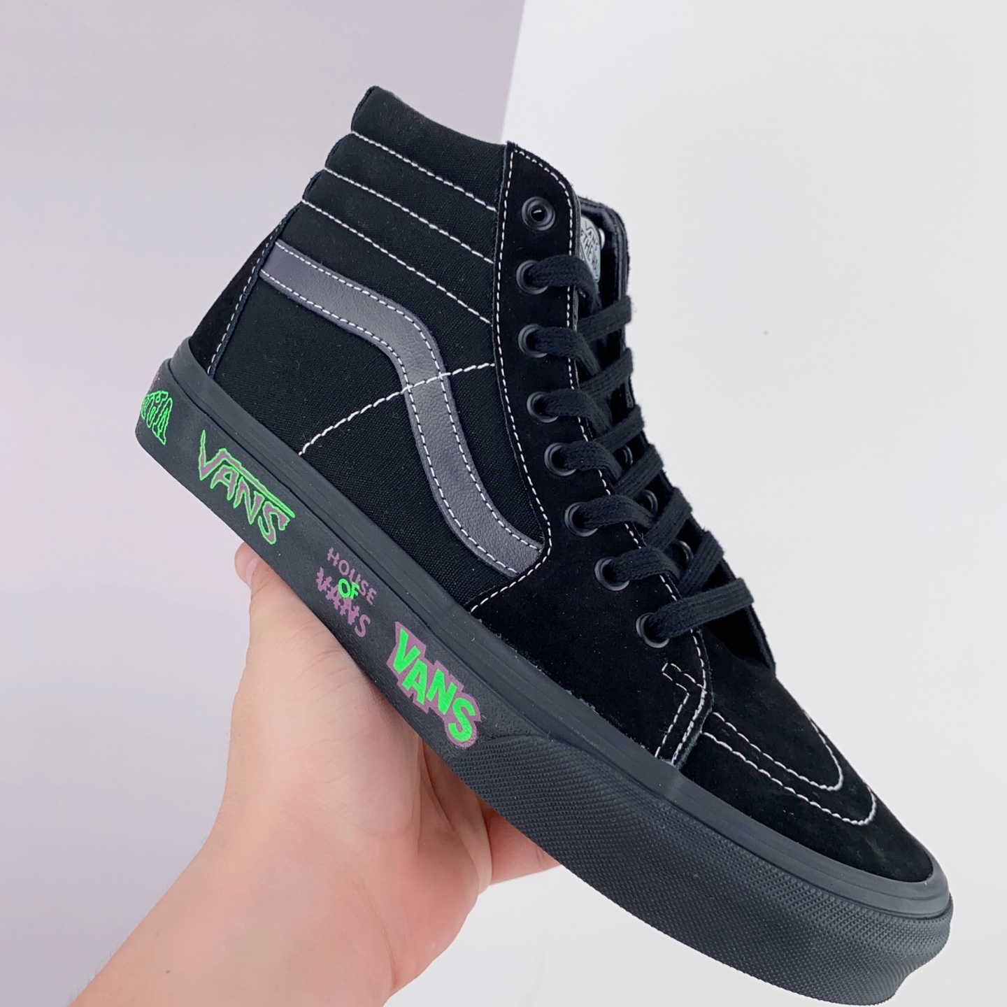 Vans SK8-HI Black Green Sneakers - Latest Release | Limited Edition